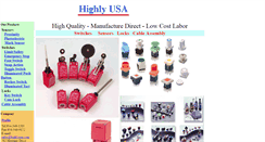 Desktop Screenshot of highlyusa.com